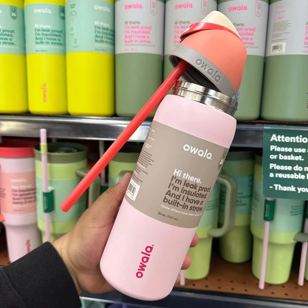 Owala Freesip 32oz Water Bottle Whole Foods Exclusive Peachy Rose NEW!!! - Picture 5 of 8